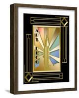 Chrysler Building Frame 3-Art Deco Designs-Framed Giclee Print