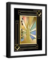 Chrysler Building Frame 3-Art Deco Designs-Framed Giclee Print