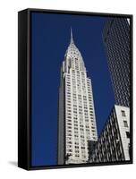 Chrysler Building, Manhattan, New York City, New York, USA-Amanda Hall-Framed Stretched Canvas