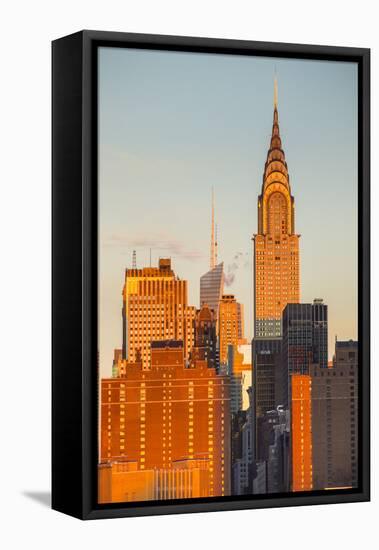 Chrysler Building, Manhattan, New York City, New York, USA-Jon Arnold-Framed Stretched Canvas