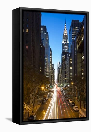 Chrysler Building, Manhattan, New York City, New York, USA-Jon Arnold-Framed Stretched Canvas