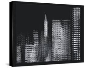 Chrysler Building Motion Landscape #3-Len Prince-Stretched Canvas