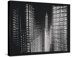 Chrysler Building Motion Landscape #4-Len Prince-Stretched Canvas