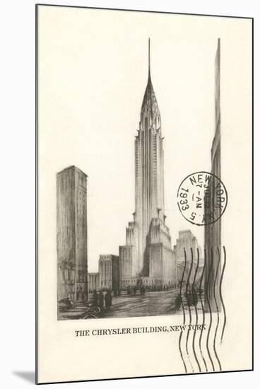 Chrysler Building, New York City-null-Mounted Art Print