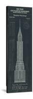 Chrysler Building Plan-The Vintage Collection-Stretched Canvas