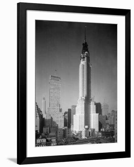 Chrysler Building under Construction-null-Framed Photographic Print