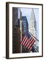 Chrysler Building with Star and Stripes, New York, USA-Peter Adams-Framed Photographic Print