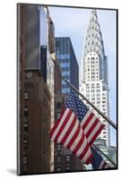 Chrysler Building with Star and Stripes, New York, USA-Peter Adams-Mounted Photographic Print