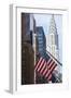 Chrysler Building with Star and Stripes, New York, USA-Peter Adams-Framed Photographic Print