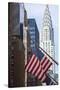 Chrysler Building with Star and Stripes, New York, USA-Peter Adams-Stretched Canvas