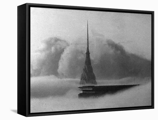 Chrysler Building-Dave Pickoff-Framed Stretched Canvas