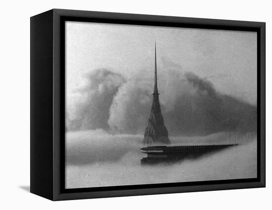 Chrysler Building-Dave Pickoff-Framed Stretched Canvas