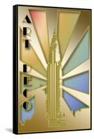 Chrysler Building-Art Deco Designs-Framed Stretched Canvas