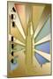 Chrysler Building-Art Deco Designs-Mounted Giclee Print