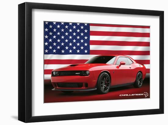 Chrysler - Challenger Hellcat-null-Framed Art Print