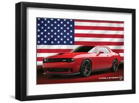 Chrysler - Challenger Hellcat-null-Framed Art Print