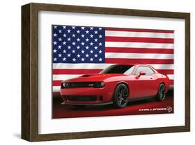 Chrysler - Challenger Hellcat-null-Framed Art Print