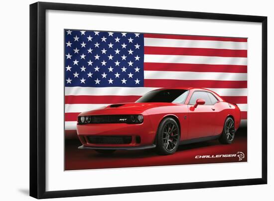 Chrysler - Challenger Hellcat-null-Framed Art Print