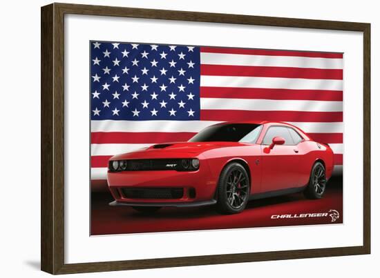 Chrysler - Challenger Hellcat-null-Framed Art Print