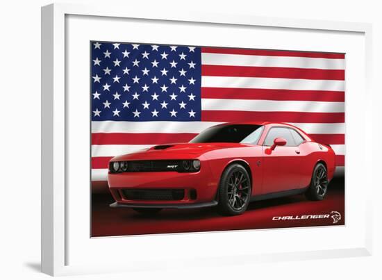 Chrysler - Challenger Hellcat-null-Framed Art Print
