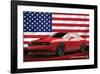 Chrysler - Challenger Hellcat-null-Framed Art Print