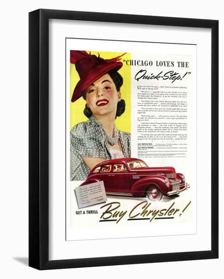 Chrysler - Chicago Quick Step-null-Framed Art Print