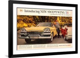 Chrysler Dodge `58 Swept Wing-null-Framed Art Print