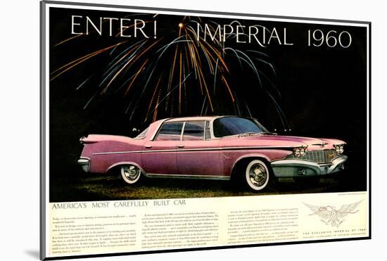 Chrysler Enter! Imperial 1960-null-Mounted Art Print
