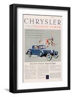 Chrysler Floating Power - 1925-null-Framed Art Print