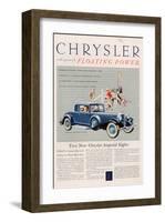 Chrysler Floating Power - 1925-null-Framed Art Print