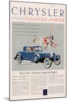Chrysler Floating Power - 1925-null-Mounted Art Print