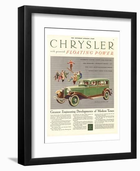 Chrysler Floating Power-null-Framed Art Print