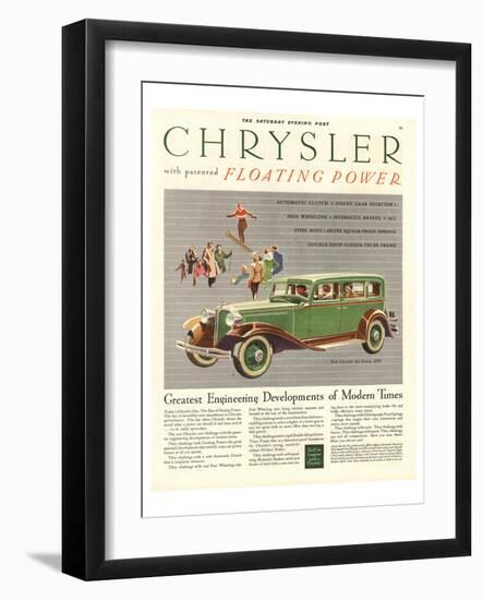 Chrysler Floating Power-null-Framed Art Print