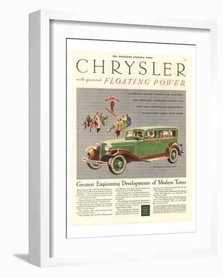 Chrysler Floating Power-null-Framed Art Print