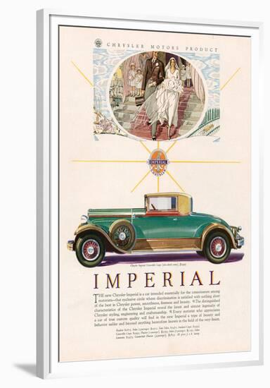 Chrysler Imperial Convertible-null-Framed Premium Giclee Print