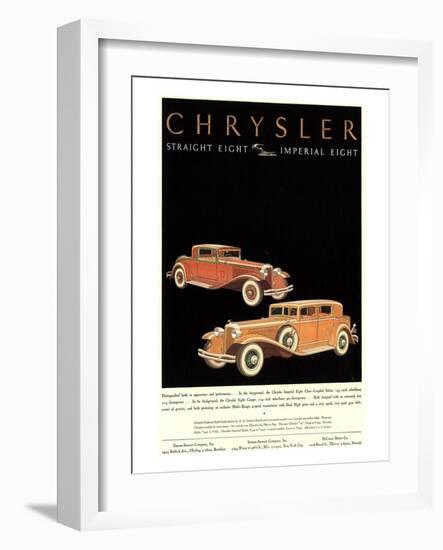 Chrysler Imperial Eight-null-Framed Art Print