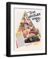 Chrysler Imperial, Magazine Advertisement, USA, 1928-null-Framed Giclee Print