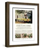 Chrysler It Pays to Own Dodge-null-Framed Art Print