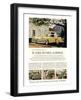 Chrysler It Pays to Own Dodge-null-Framed Art Print