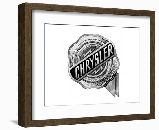 Chrysler Logo-null-Framed Art Print