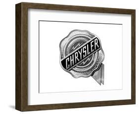 Chrysler Logo-null-Framed Art Print