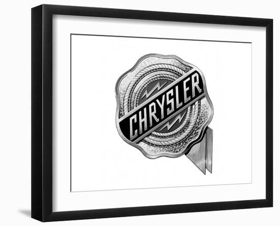 Chrysler Logo-null-Framed Art Print