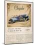 Chrysler, Magazine Advertisement, USA, 1928-null-Mounted Giclee Print