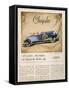 Chrysler, Magazine Advertisement, USA, 1928-null-Framed Stretched Canvas