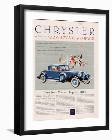 Chrysler, Magazine Advertisement, USA, 1932-null-Framed Giclee Print