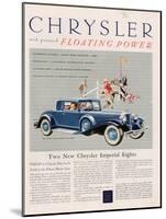 Chrysler, Magazine Advertisement, USA, 1932-null-Mounted Giclee Print