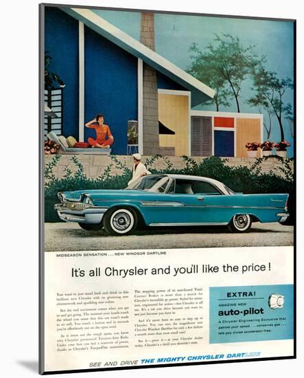 Chrysler New Windsor Dartline-null-Mounted Art Print