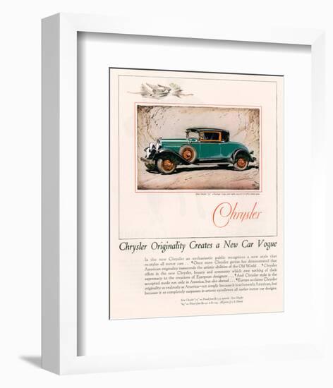 Chrysler Originality - New 75-null-Framed Premium Giclee Print