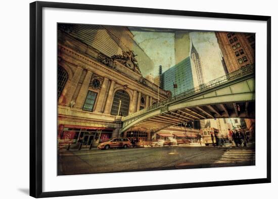 Chrysler Over Grand Central-Eric Wood-Framed Art Print