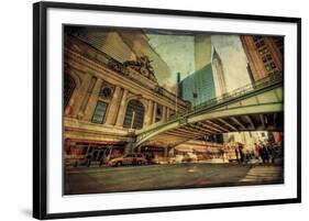 Chrysler Over Grand Central-Eric Wood-Framed Art Print